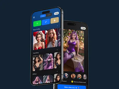 Morphify Faceswap App app design faceswap kit mobile morphify template ui