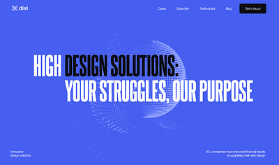 Creative agency design landing ui ux web design webflow