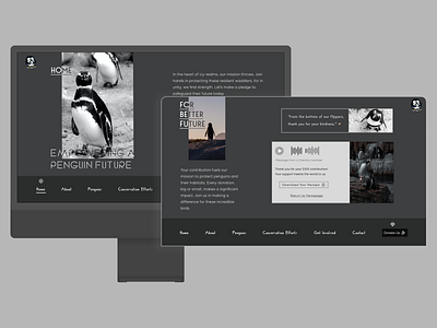 Penguin Pledges NGO Website - Case Study case study figma ngo ui user experience user persona ux