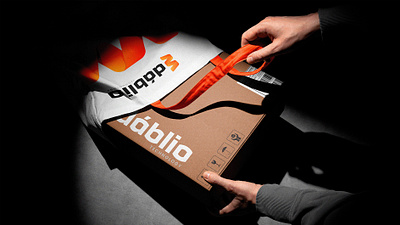 Brand Identity - Dáblio Technology box branding design download free freebie graphic design mockup mockup cloud mockupcloud packaging postal tote bag