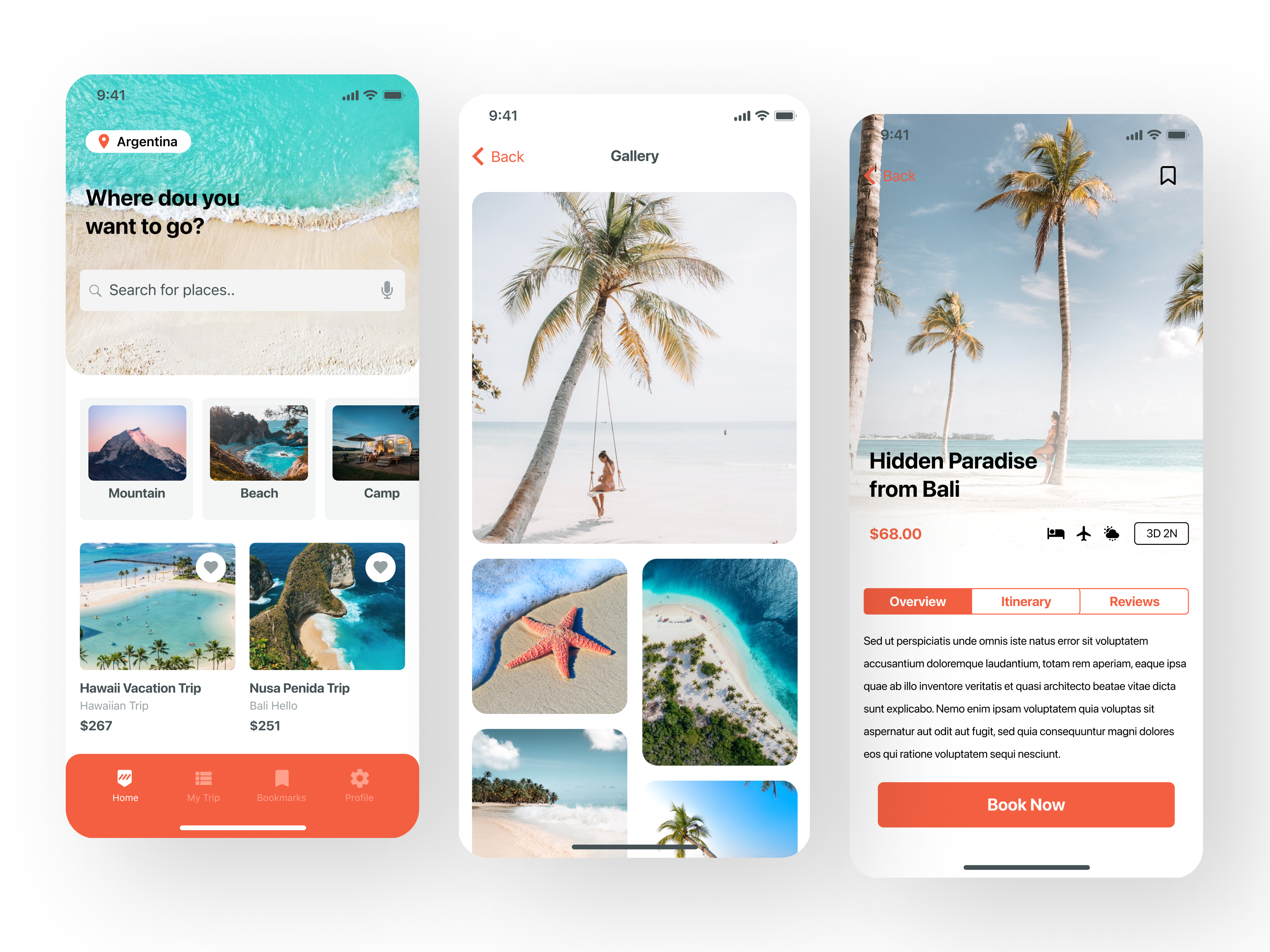 Travely - Travel Mobile App app app design application design branding design figma design graphic design illustration logo mobile app design mobile application ui ui design ux ux design vector