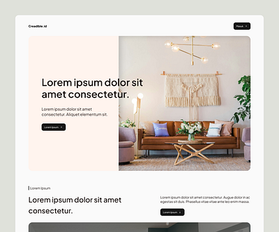 Creadible - Landing Page figma landing page prototype design ui