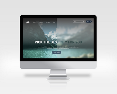 Travel Agency website; landing page