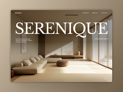 Interior Design Landing Page daily ui dailyui dailyuichallenge design figma landing page landingpage minimal minimalism minimalist minimalism minimalist minimalist modern real estate ui ui design ux web design webdesign website design