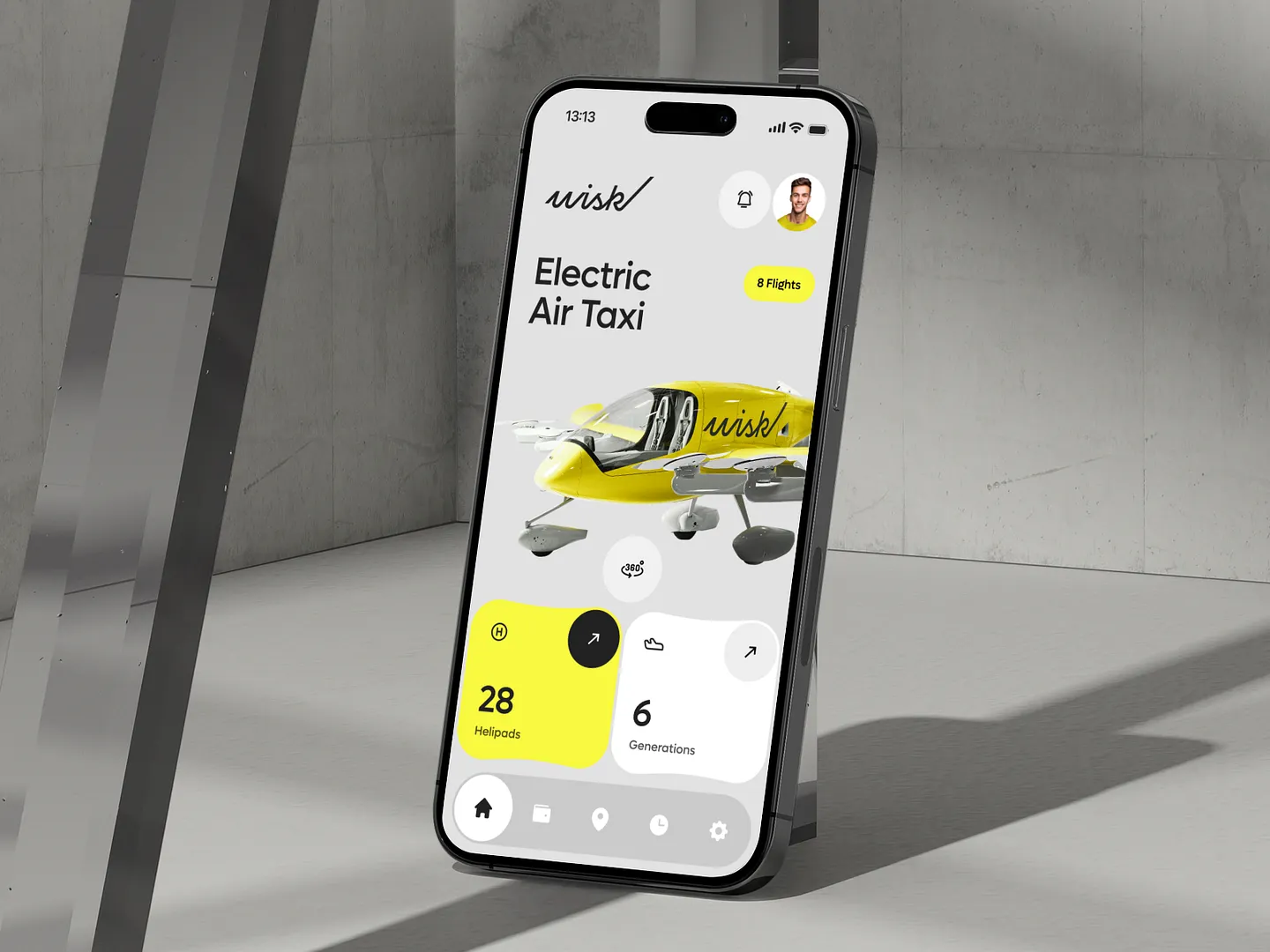 Innovative Taxi Website Design: Wisk Aero App for Electric Air Taxis