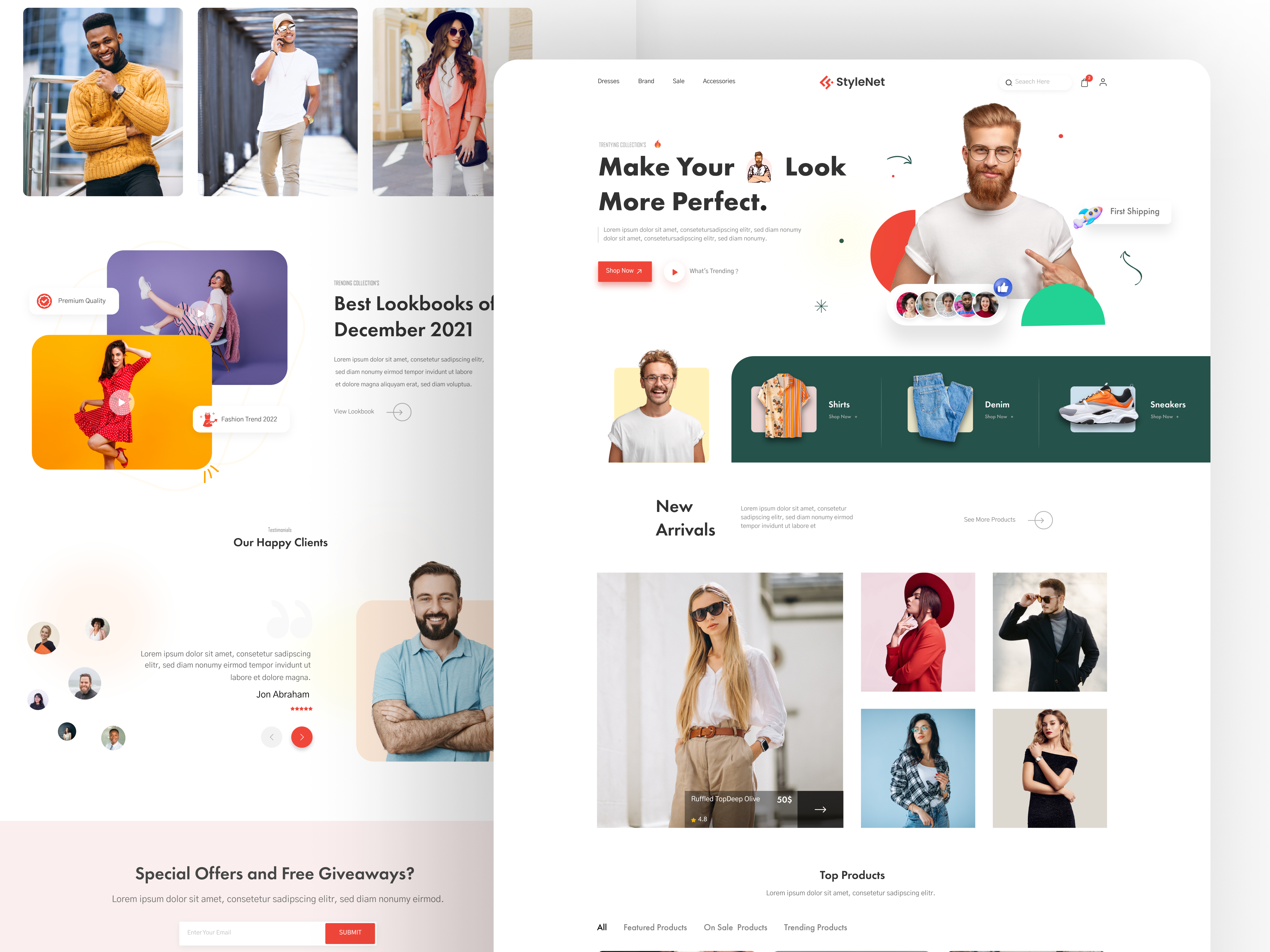StyleNet website Landing Page app app design branding design graphic design illustration landing page design logo ui ux vector web app design web application design website design