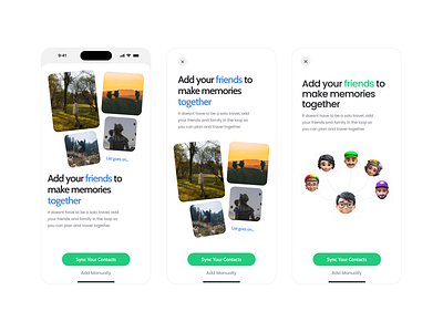 Travel App - Contact Sync Screen design ios design minimal mobile design mobile ui mobileapp product design travel app ui uiux uxdesign