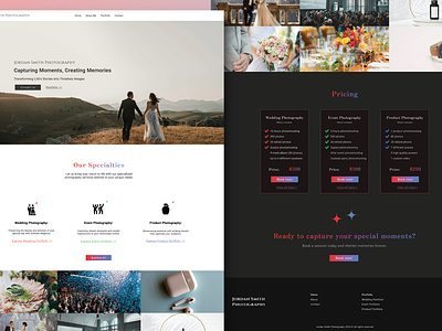 JR Photography website design custom web design graphic design responsive web design web design website design