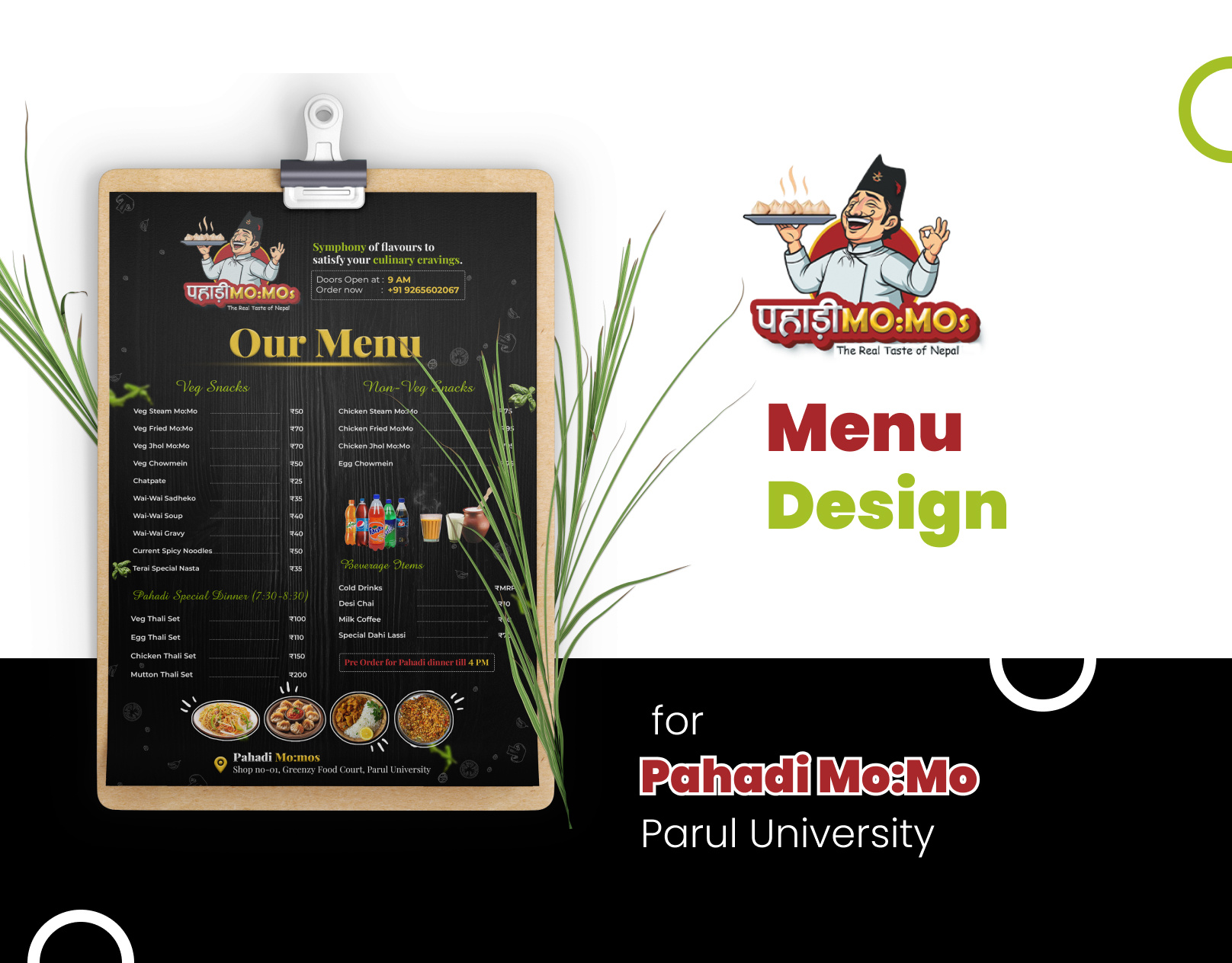 Restaurant Menu Design for Pahadi Mo:Mo | Parul University biratnagar branding food menu graphic design kumarchandan design menu design mo:mo menu restaurant menu design