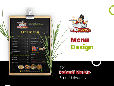 Restaurant Menu Design for Pahadi Mo:Mo | Parul University biratnagar branding food menu graphic design kumarchandan design menu design mo:mo menu restaurant menu design