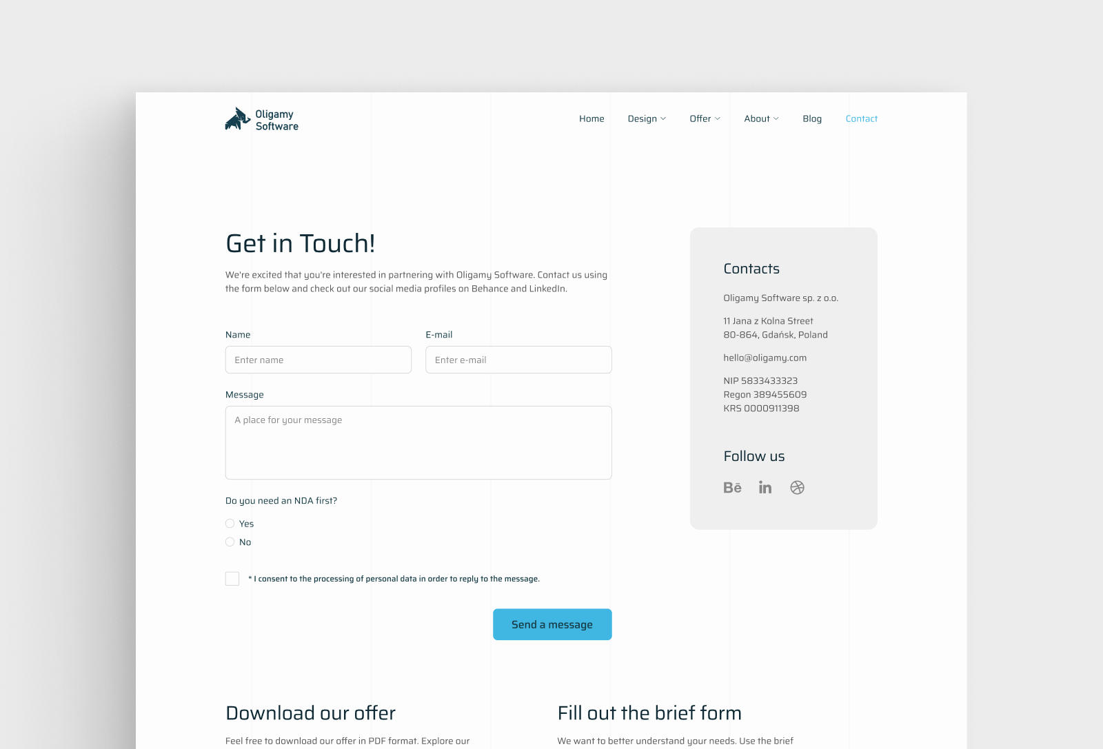 Simple elegance: Introducing our new contact page! branding cleaninterface connectwithus contact contactform contactpage contactsite contactus design getintouch graphic design minimalistdesign simplicity site sleekinterface ui uiux userexperience webdesign