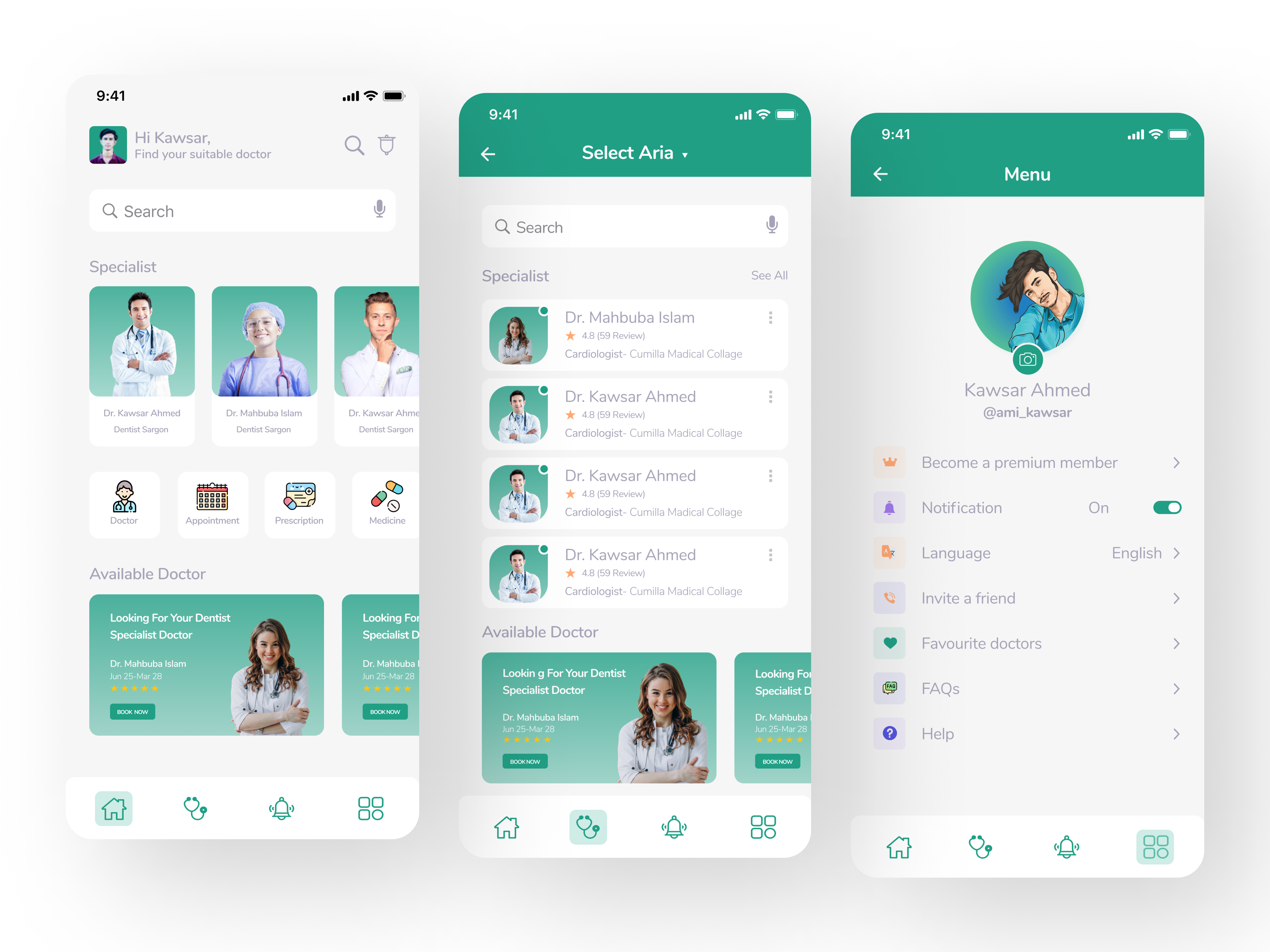 Dentist Mobile App app app design application design branding design figma design graphic design illustration logo mobile app design mobile application ui ui design ux ux design vector