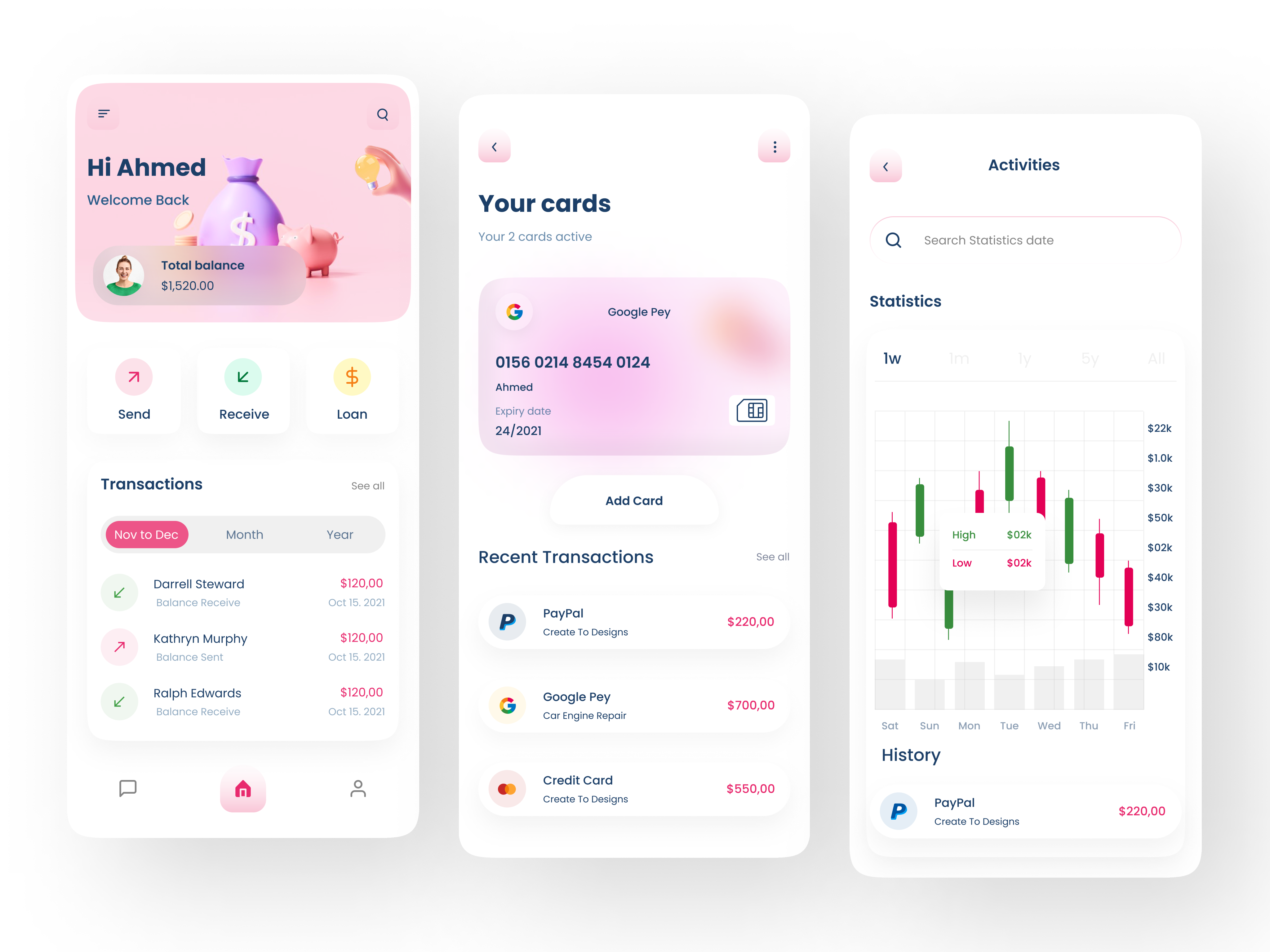 Finance Mobile App Design app app design application design branding design figma design graphic design illustration logo mobile app design mobile application design ui ui design ux ux design vector