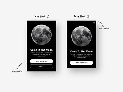 Simple Pop Up Window 3d app clean dark design dialog figma minimalist mobile mobile design modal moon pop up popup ui ui design uiux ux ux design web design