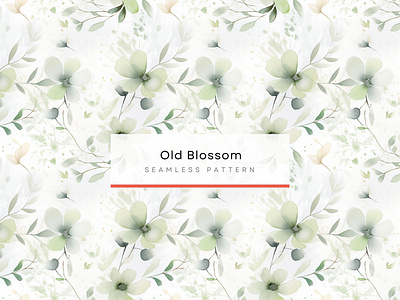 Old Blossom , Seamless Patterns 300 DPI, 4K, Flower Patterns antique wallpaper prints detailed botanical illustrations handpainted floral texture high resolution floral imagery muted green and pink pastels pastel color floral background romantic vintage patterns sage green floral wallpaper shabby chic floral designs shimmery texture floral pattern soft brush strokes art vintage english garden style vintage floral patterns watercolor painting flowers