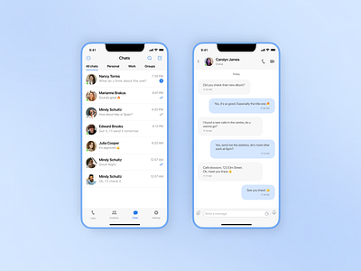 Direct Message app - UI/UX Design dailyui direct message figma message messenger mobile app design mobile design ui design ui ux design user experience user interface design ux design web design