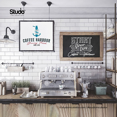 Coffee Harbour - Coffee Brand Branding, Experience Design logo design