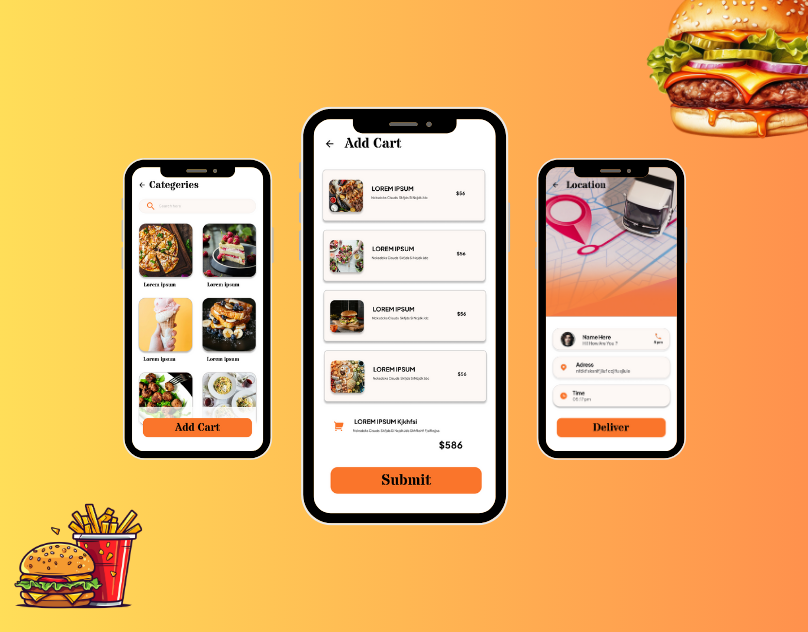 Food App Design figma figma prototyping food app design mobile app design online delivery online food app prototype ui ui ux design user experience user interface ux design wireframe