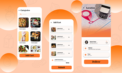 Food App Design figma figma prototyping food app design mobile app design online delivery online food app prototype ui ui ux design user experience user interface ux design wireframe