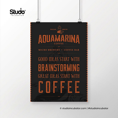 Aquamarina - Coffee Branding, Experience Design logo design