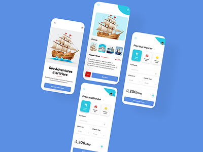 Online ship booking app design app design booking app design find app design online booking ship trending app ui ux design