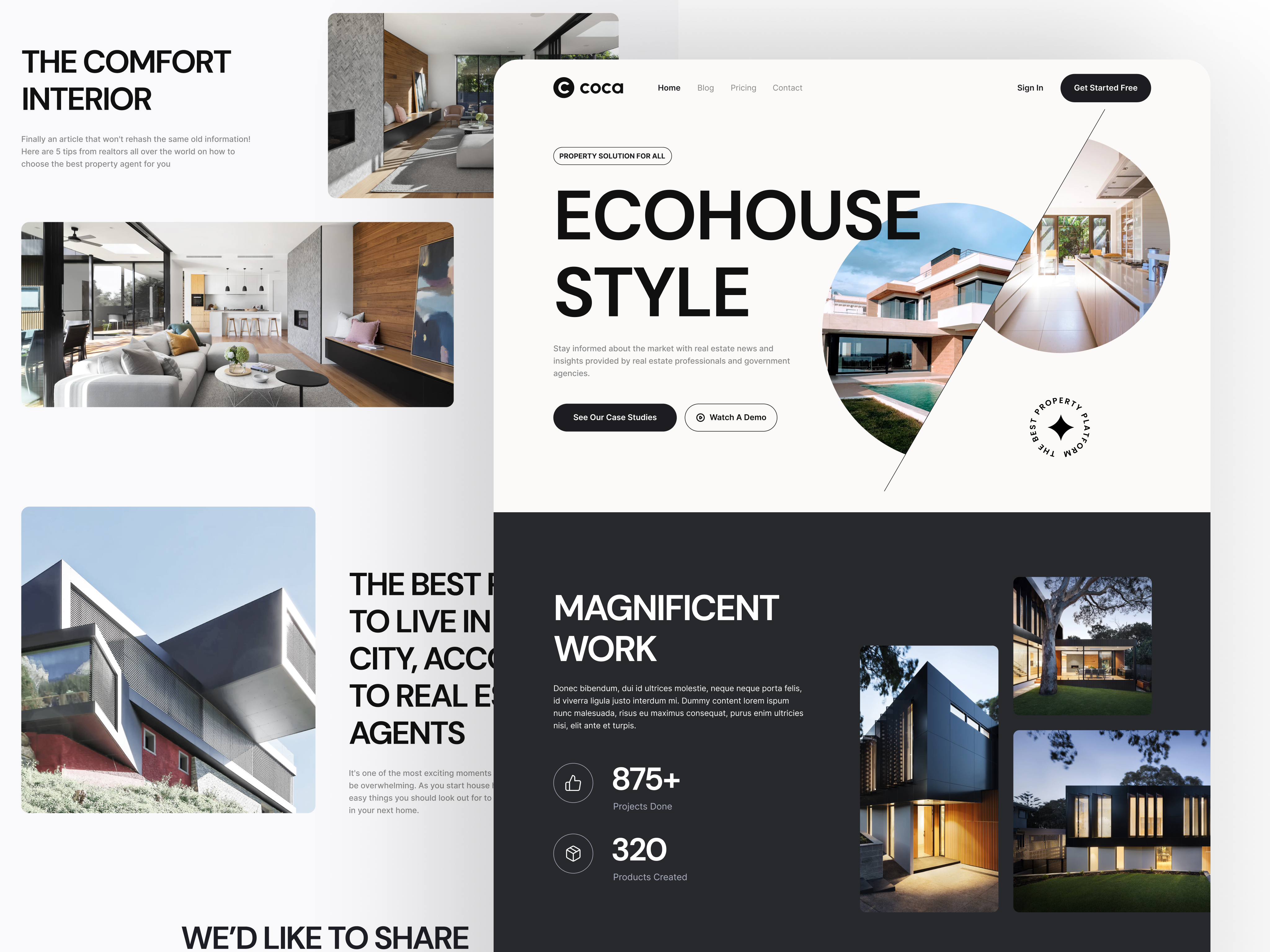 Property Agent Website app app design branding design figma design graphic design illustration landing page design logo ui ui design ux ux design web app desgn web application website design