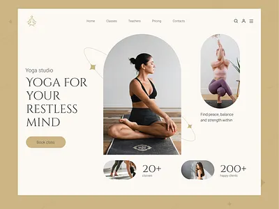 Yoga website branding design graphic design ui ux web design yoga yoga studio