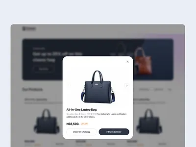 Purchase option Pop Up ecommerce graphic design pop up product design purchase ui user interface design web