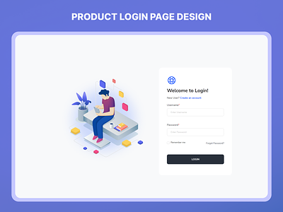 Product Login Page Design app design branding design landing page login design mobile app design mobile design product design product login ui ui dashboard uiux design ux design