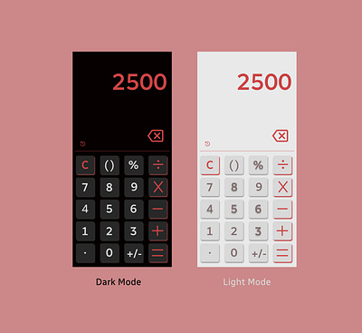 Daily UI Challenge - Day 04 - Phone Calculator calculator daily ui daily ui challenge day 04 interface design mobile phone calculator normal calculator phone interface ui user interface user interface design