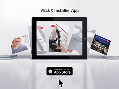 VELUX Installer App 3d animation app apple brochure button click download ipad mobile motion graphics product screen store ui ux velux video