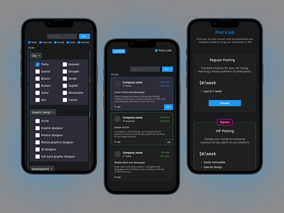 Mobile Job Portal design figma graphic design iphone job mobile mobile design responsive ui uiux ux uxui web web design work