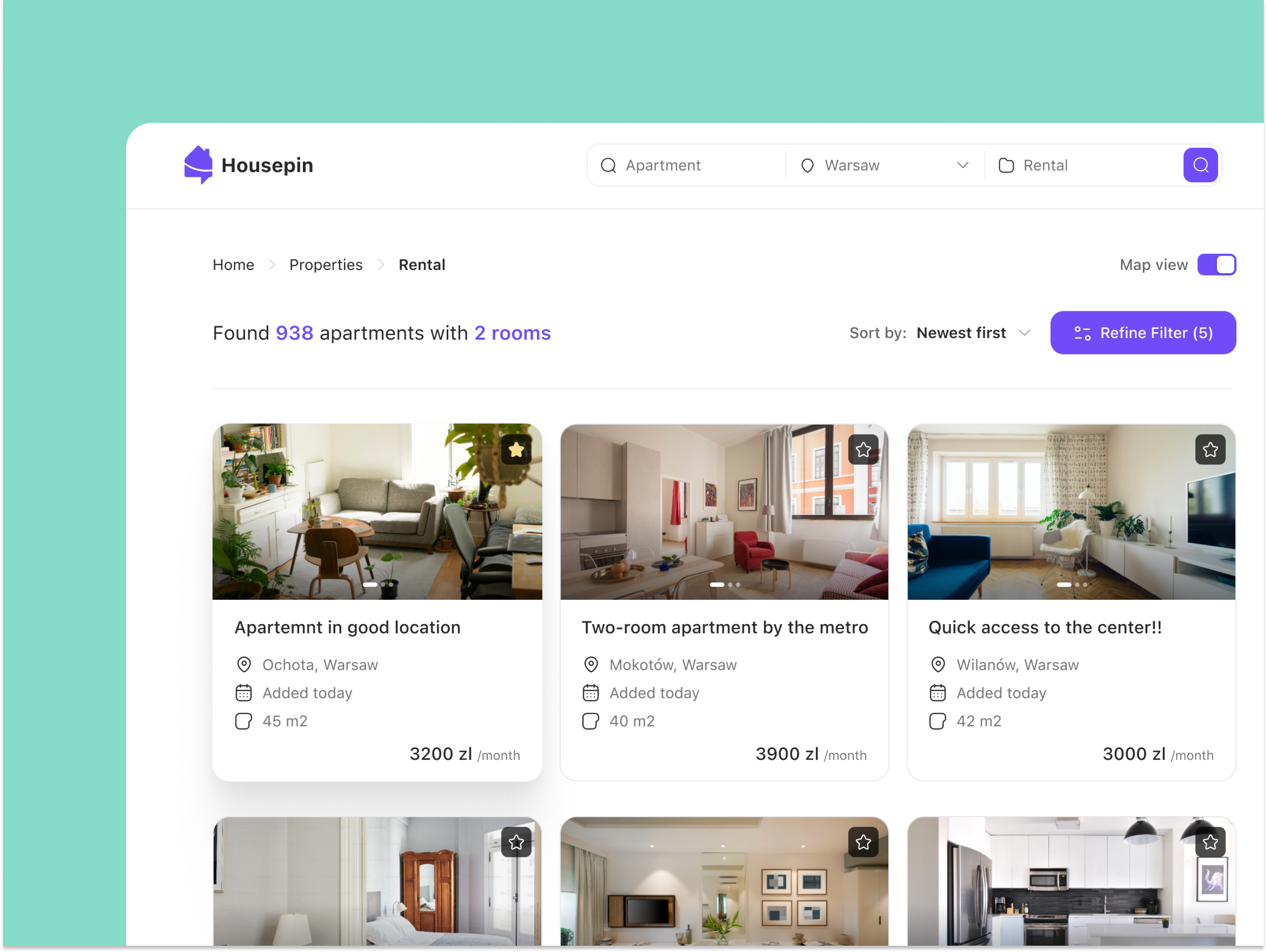 Housepin - Clean UI design branding clean design graphic design ios landing mobile product productdesign ui uiux ux webapp website