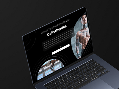 Calisthenics - Landing page adobe branding design figma graphic design illustration photoshop ui ux web design