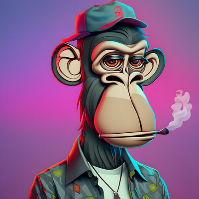 Gangster Monkey Design (5) Nft Style graphic design