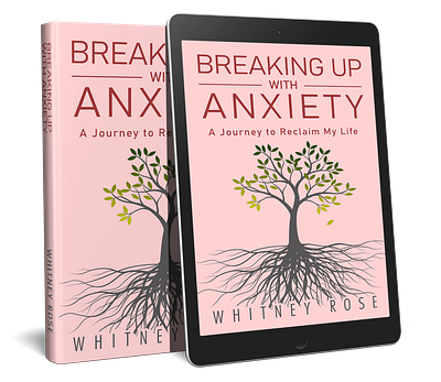 Breaking up with Anxiety Cover Design book book cover book cover design cover designer graphic design kdp book cover
