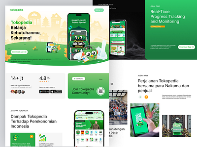 Re-Create Website Tokopedia design mobile tokopedia ui ui design website website design website tokopedia