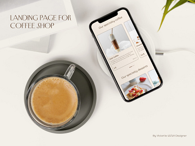 Landing Page for coffee shop figma landing page ui uiux design ux web design website