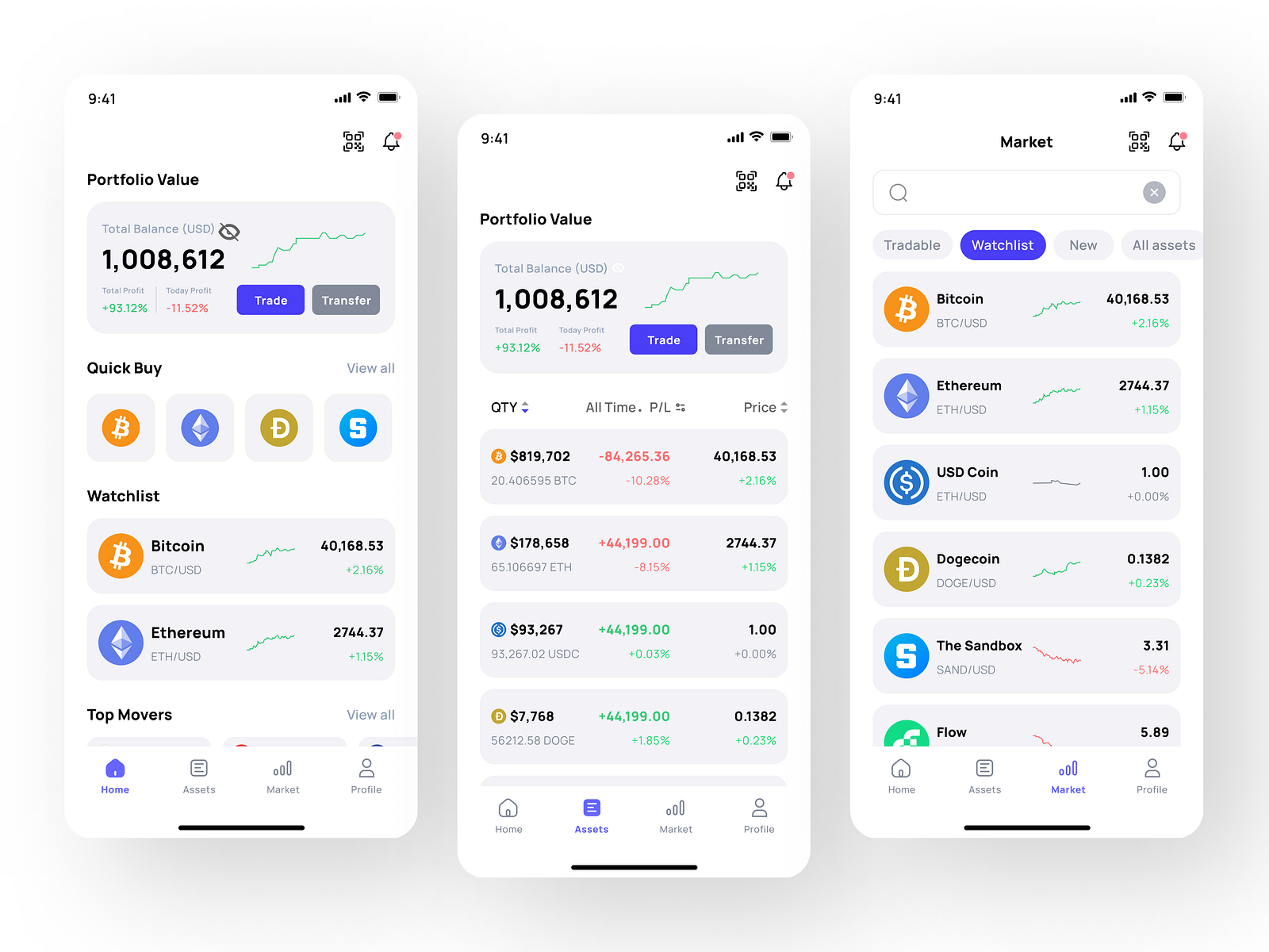 Coin Space Mobile App by Basharat Sultan on Dribbble