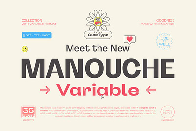 Manouche Font Family beautiful card clean cool cover custom fonts display display fonts grotesque headline illustration invitation magazine manouche font family modern fonts poster stylish unique unique fonts variable