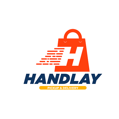 Handlay Pickup & Delivery Service Logo Design brandidentity branding business creative design graphic design illustration logo vector