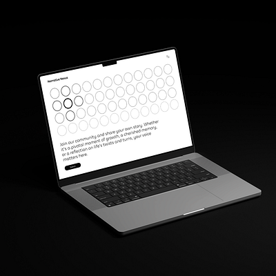 Narrative Nexus - Concept Website Design art work hero section modern design ui ux web design website design