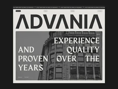 Advania Insurance Company Website Concept Pt.1 animation branding corporatebranding creativity digitaldesign graphicdesign gray insurance interface logodesign responsivedesign uiux userexperience ux visualidentity webdesign websitedesign