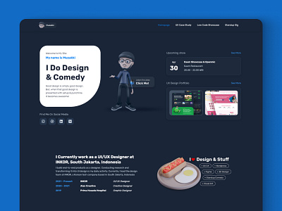 Personal Website for Publish My Portfolio 3d design designfolio figma personal website ui design uiux design ux case study website design wordpress