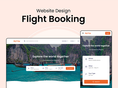 Flight booking homepage creative design destination flight flight bookig graphic design homepage tour ui ui desing
