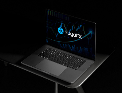 HugoFX Forex Trading- Logo & Brand Identity Design blockchain brand identity brandguidlines branding crypto finance forex forextrading graphic design hfx illustration lettermark logo logomark nft stationary tech technology ui workmark