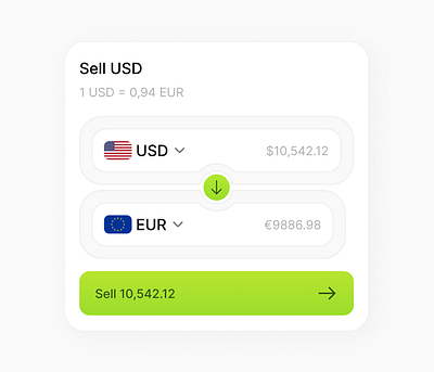 Currency exchange widget ✨