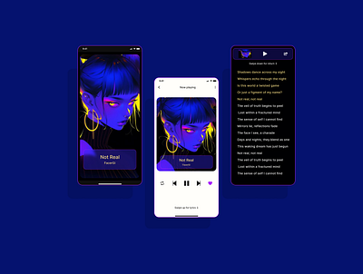Digital Music App app branding design graphic design ui ux