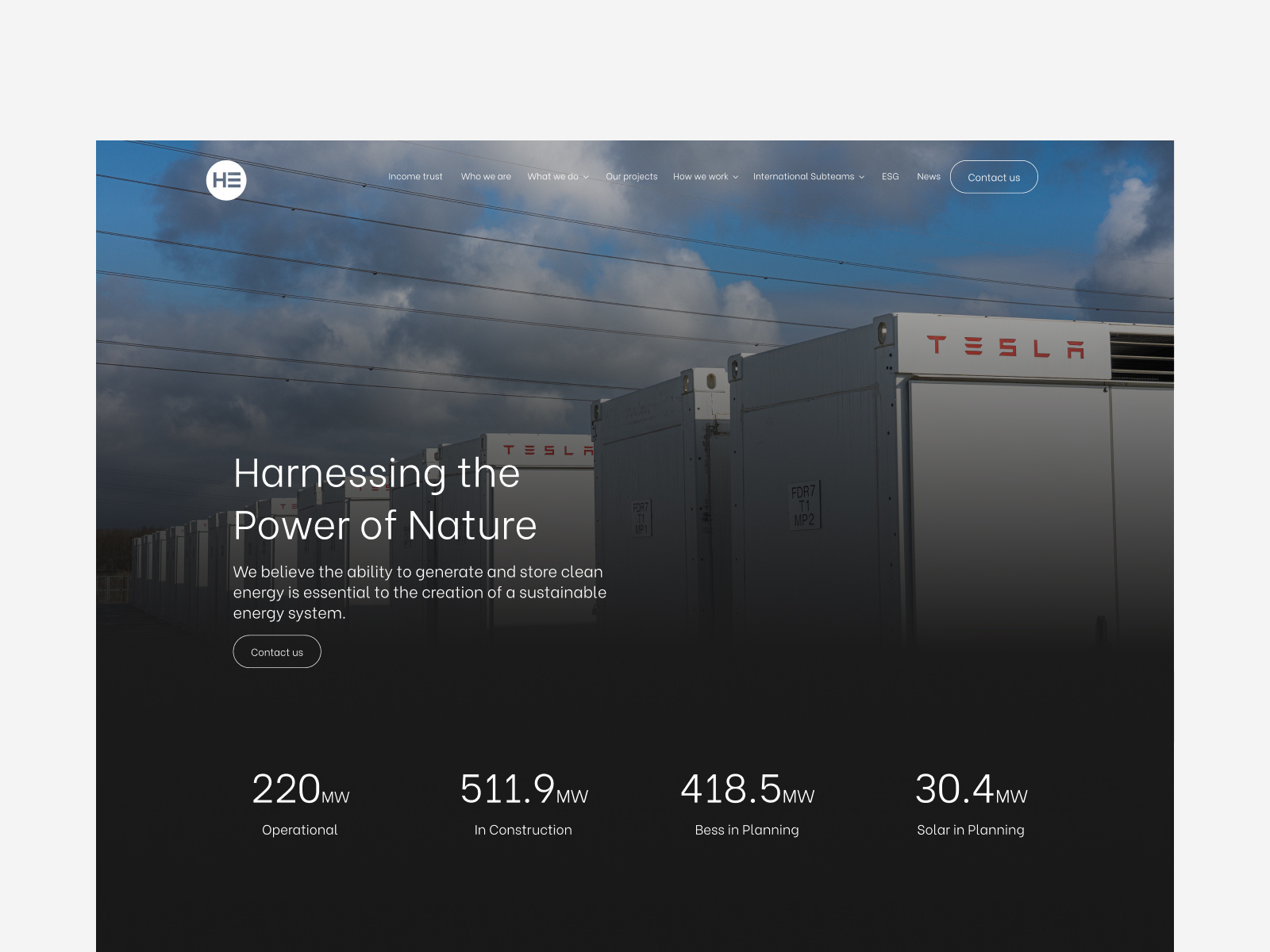 Battery energy website brand clean website design energy design energy website graphic design typography ui web website