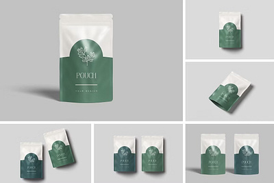 Pouch Packaging Mockup 3d advertising background bag blank candy container container paper design foil food product isolated merchandise package bag packaging pouch product pack snack template white